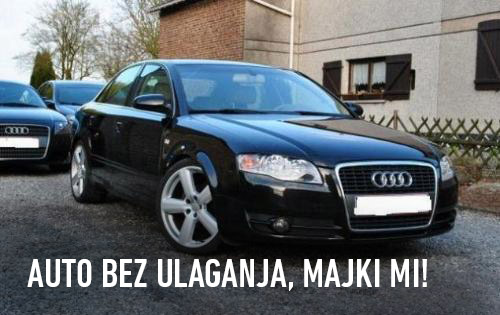 audi bez ulaganja